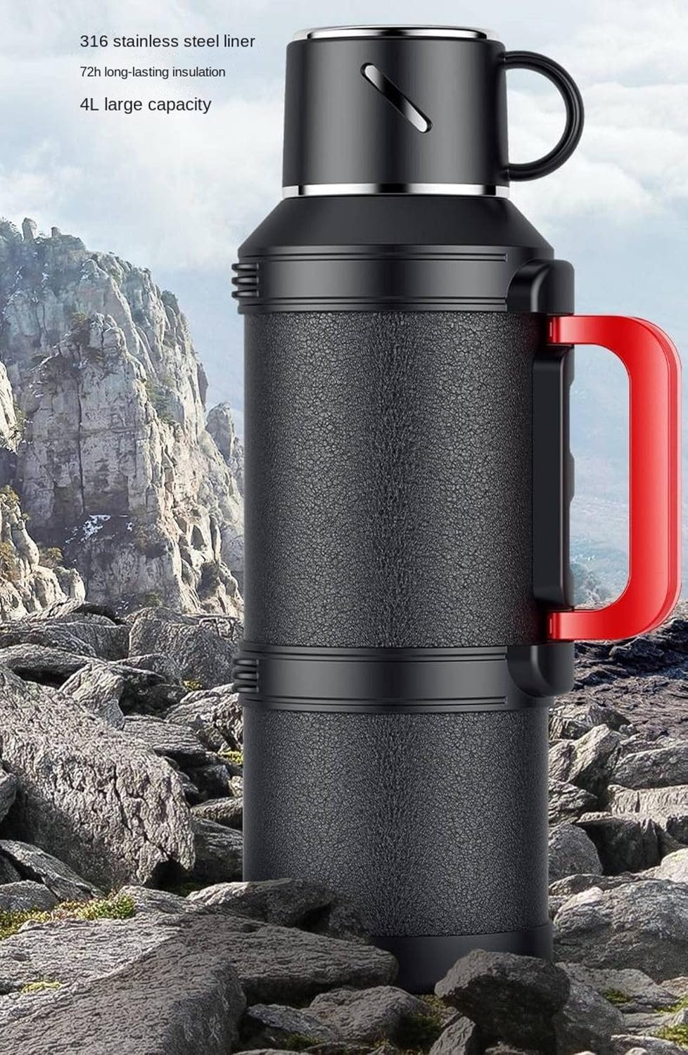 4000ml Extra Large Capacity Insulated Bottle - Image 2